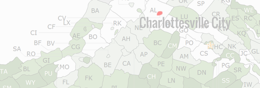 Charlottesville City County Map