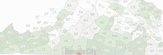 Danville City County Map