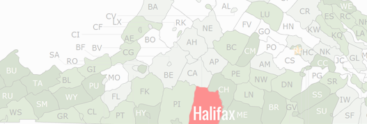 Halifax County Map