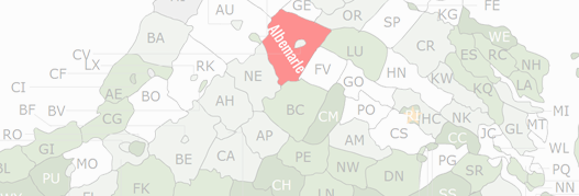 Albemarle County Map
