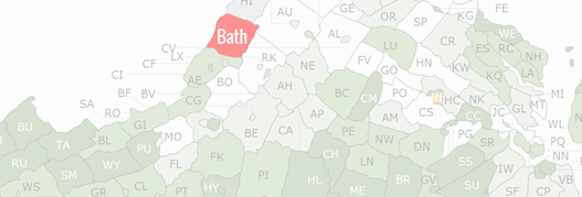 Bath County Map