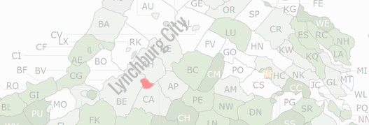 Lynchburg City County Map