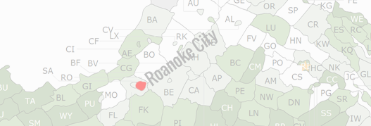 Roanoke City County Map